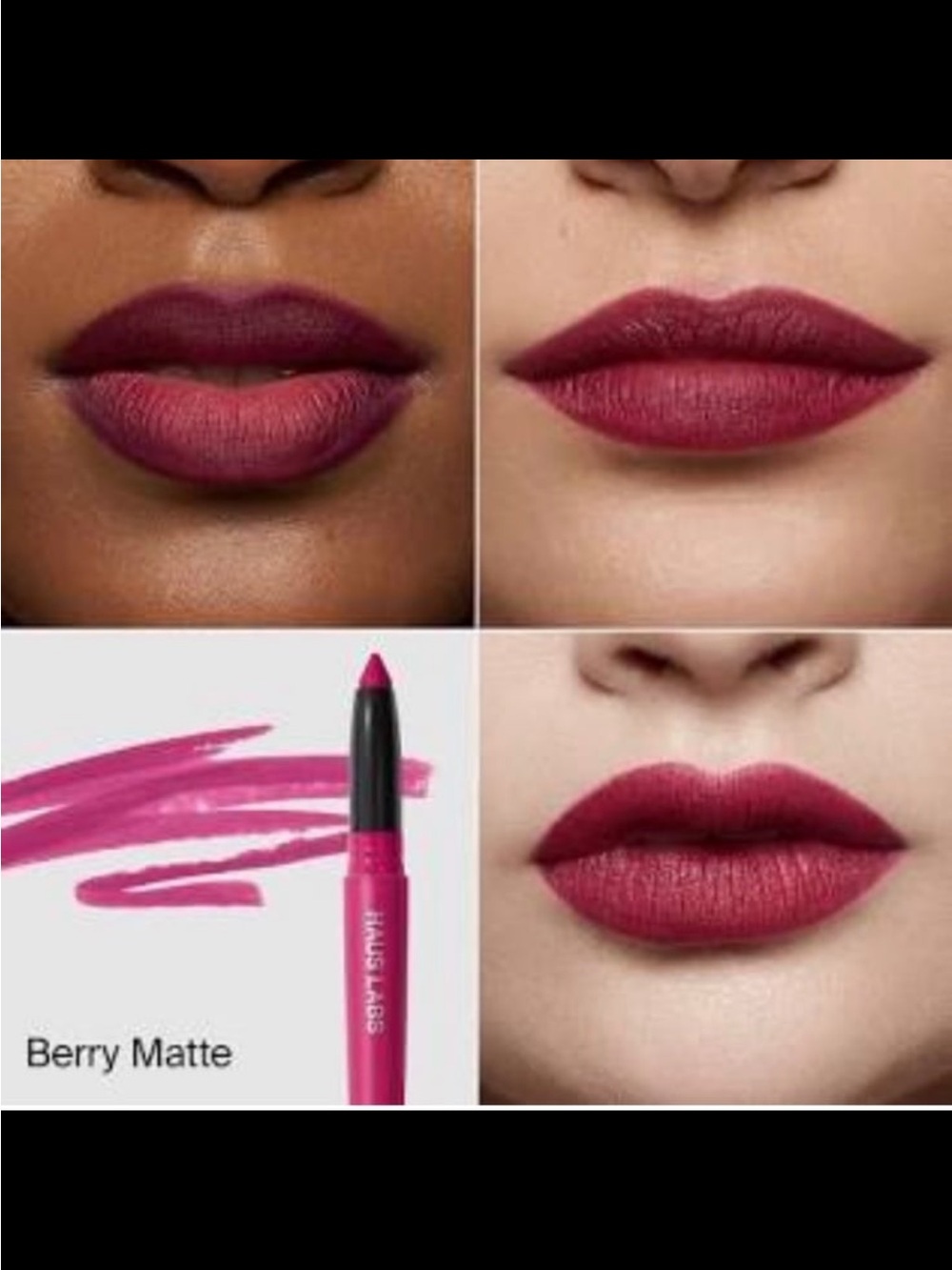 Haus Labs Le Monster Lipstick Crayon in Berry Matte BNIB